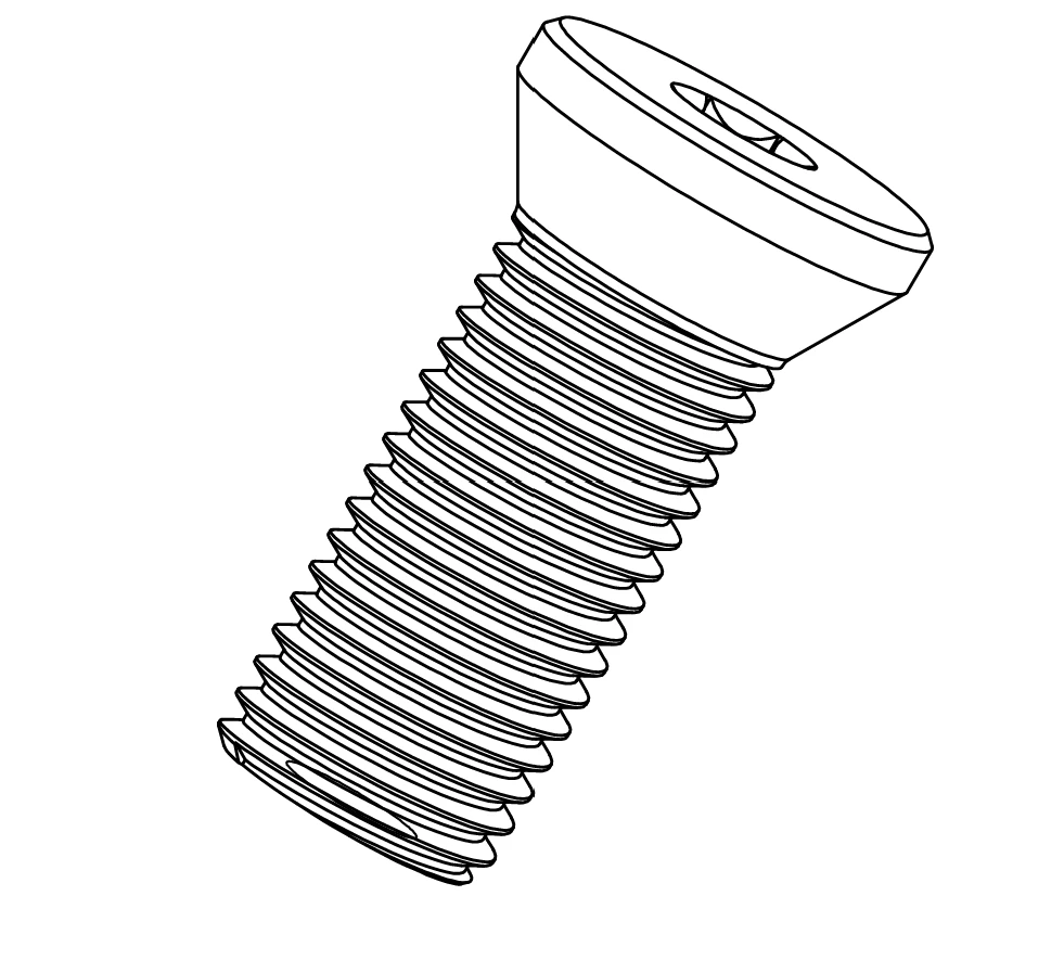 AL-SP006 T-C Sistem  DNMG 15, WNMG 08, CNMG 12, TNMG 22, SNMG 12, CNGN 12, SNGN 12, DNGN 15 M5*12 Altlık Vidası