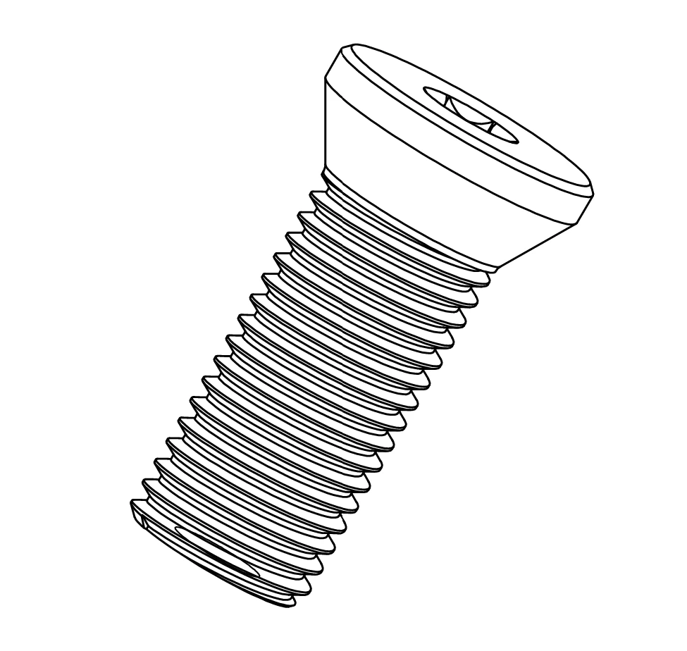 AL-SP007 T-Sistem DNMG 11, VNMG 16, CNMG 09  M5*12 Altlık vidası